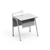 Mesa de sala de aula TEAM individual, com estrutura de aço para ambiente escolar