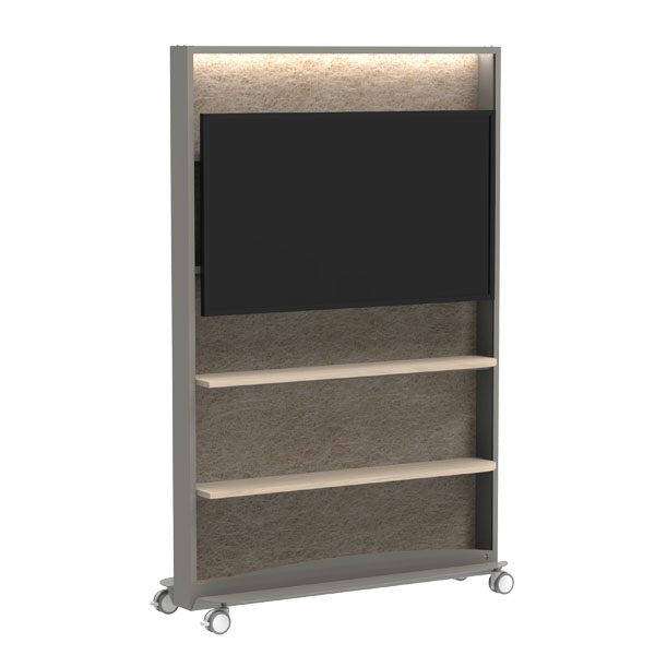 Mampara FRAME: Monitor y Estantes