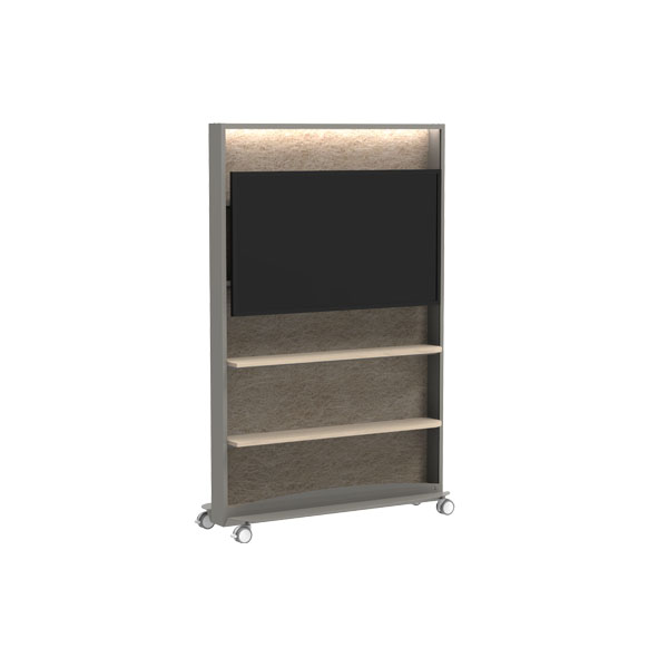 Mampara FRAME: Monitor y Estantes