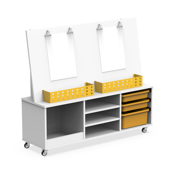 Caballete Doble con Bandejas